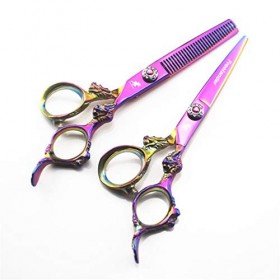 LBYB Professionnel Barber Hair Scissor 6,0 Pouces 9CR Inoxydable Set Acier Et Lumière Vive Personnalité Ciseaux De Coupe De C