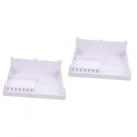 FRCOLOR Lot de 2 paires de ciseaux - Support pour sèche-cheveux - Prise électrique - Organisateur - Boîte de rangement pour c