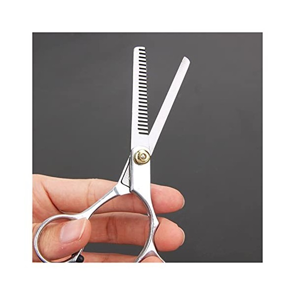 OUYOXI Professional Barber Hair Scissors 5.5 / 6.0 pouces Coupe Diluage Dilus Cisailles Coiffure Outil de coiffure Acier inox