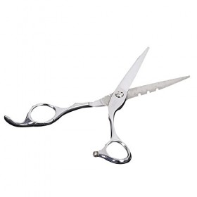 OUYOXI Ciseaux De Coiffeur, 6 Pouces De Poche pour Coiffeur Coiffeur Coiffeur Courbé pour La Coupe De Cheveux Beauté Coiffeur