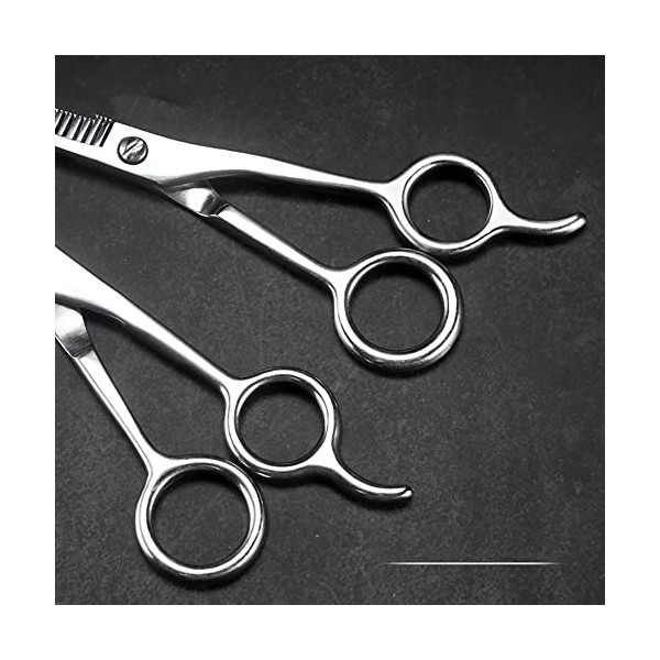 OUYOXI Ciseaux De Coiffeur, 7 Pouces De Poche Coiffeur Coiffeur Coiffeur Courbé pour La Coupe De Cheveux Beauté Coiffeur Cise