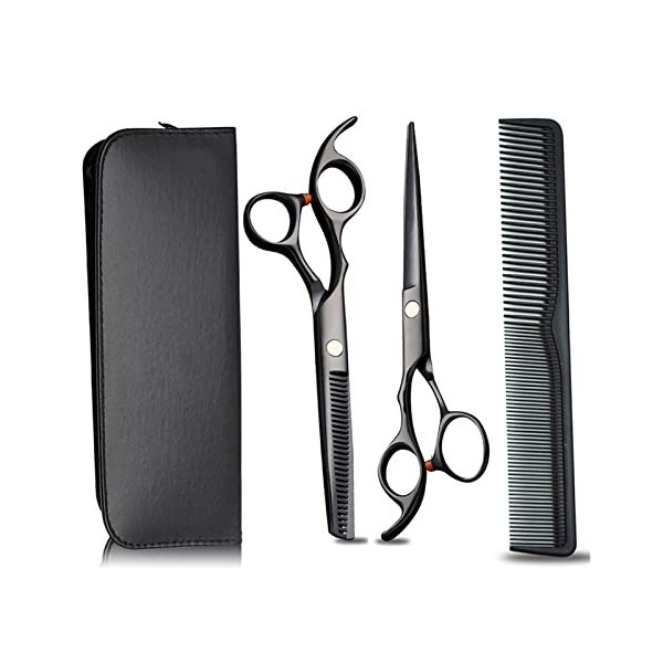 Ylingling Store 4/10/11 PCS Ciseaux de Coiffure Professionnels Barber Barber Coup Hair Salon Hurning Hair Cutter Poby for Hai