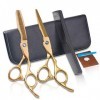 leybold Ciseaux De Coiffure Professionnels Ensemble De Ciseaux De Coiffure, Kit De Coupe 6 Pouces, Salon Razor Edge Coiffure 