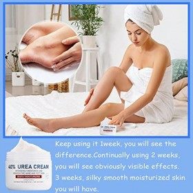 Crème pour les pieds à lurée, crème à lurée pour les pieds, crème pour les pieds à 40 % pour les talons craquelés et la pea