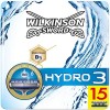 Wilkinson Hydro 3 - Lames de Rasoir pour Homme - Pack de 15