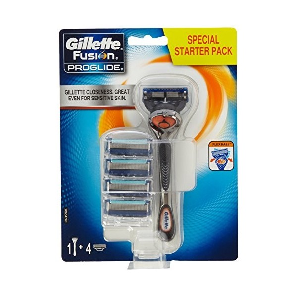 Gillette Fusion ProGlide Kit rasoir manuel avec technologie Flexball