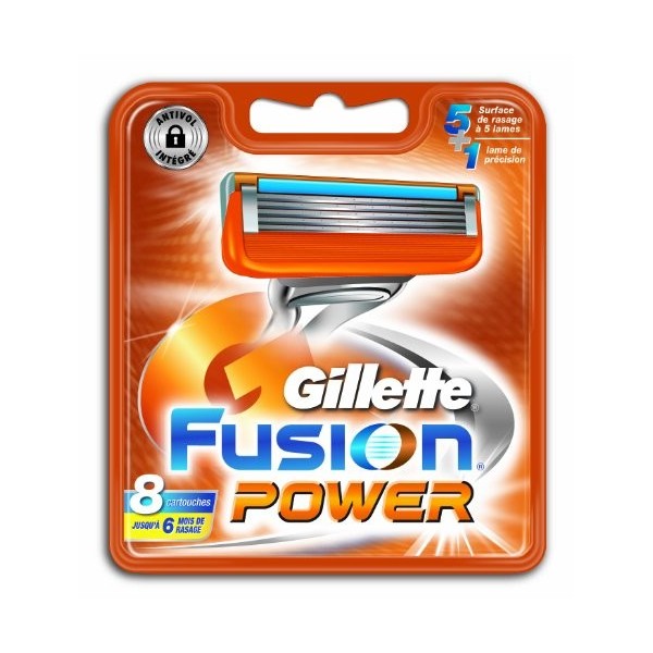 Ancienne version Gillette 80201238 - Fusion Power pack de 8 Lames