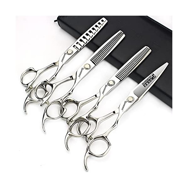 SHARONDS Ciseaux de coiffeur professionnels de 15,2 cm-Ciseaux à effiler de haute qualité pour coiffeur-Ensemble multifonctio