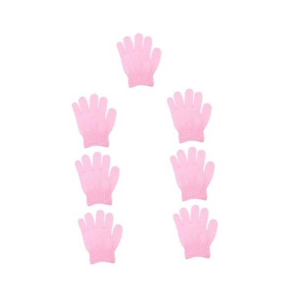 FOMIYES 70 Pièces Gants De Bain À Cinq Doigts Gants De Gant De Sable Pour Le Nettoyage Éponge Du Visage Gants De Douche Luffa