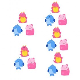 FOMIYES 15 Pièces Serviette De Bain Animal Gants Pour Le Nettoyage Accessoires De Bain Pour Filles Gant Gants De Gommage De L