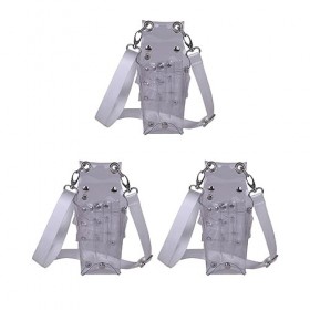 Paowsietiviity Ceinture de taille professionnelle pour homme et femme, salon de coiffure, bleu, 8 x 22 cm, Lot de 3 transpar