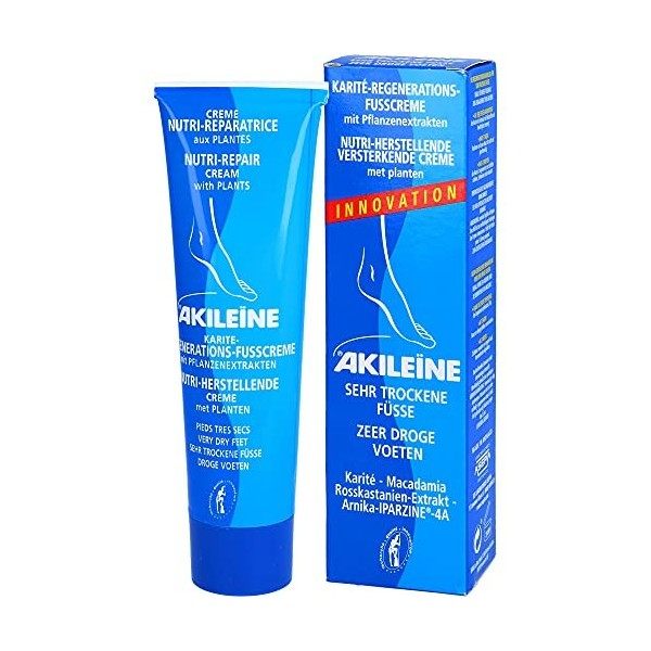 AKILEÏNE Karité-Regenerations-Fußcreme, 100 ml Crème