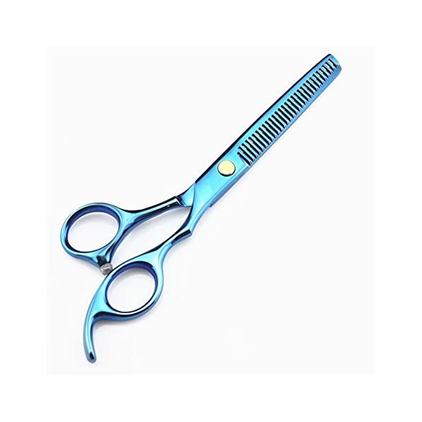 Ciseaux de coiffure bleus de 5,5/6 pouces, ciseaux de coiffure amincissants pour coupe de cheveux, ciseaux de coiffure, cisea