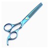 Ciseaux de coiffure bleus de 5,5/6 pouces, ciseaux de coiffure amincissants pour coupe de cheveux, ciseaux de coiffure, cisea