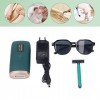 Épilateur pour le corps, écran LCD 5 modes sûr et indolore EU Plug Hair Remover Portable pour les voyages