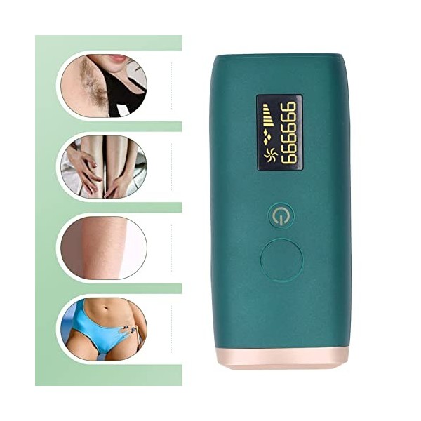 Tondeuse à cheveux pour le corps, EU Plug Portable Intense Pulsed Light Safe Épilateur indolore pour la maison