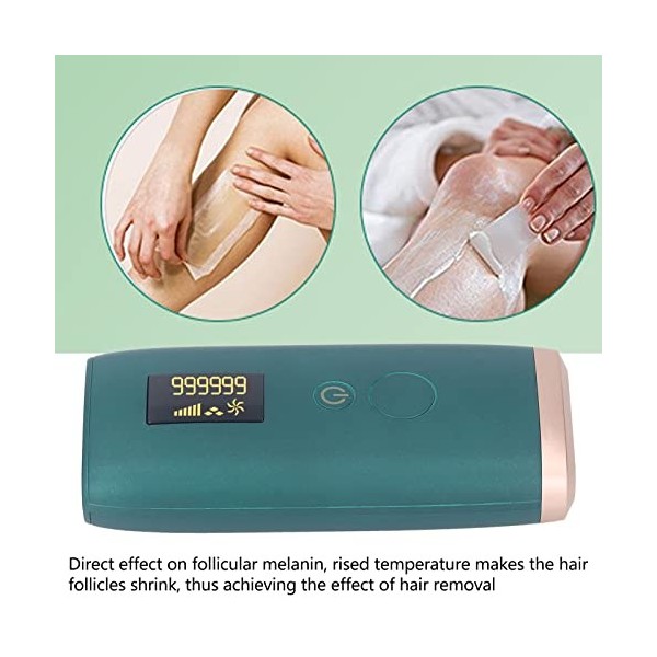 Épilateur, écran LCD EU Plug Portable Body Hair Trimmer Safe Indolore pour Salon