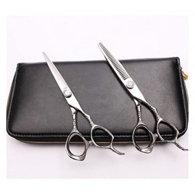 Ylingling Store 5.5 "16 cm Logo personnalisé Japon 440c Ciseaux de coiffure coupant des cisaillements Ciseaux éclaircissants 