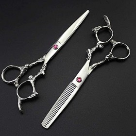 Ciseaux de coiffure professionnels 6 pouces Japon 440c Ciseaux de coupe de cheveux Ciseaux de coupe Ciseaux amincissants de s