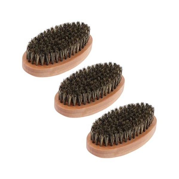 FOMIYES 12 Pièces Brosse À Barbe Manche En Bois Brosse En Poils De Sanglier Véritables Outils Pour La Maison Accessoires De V