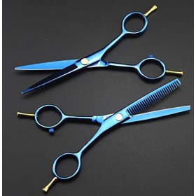Ciseaux de coupe de cheveux, ciseaux professionnels à 2 queues de 5,5 pouces, ciseaux amincissants colorés, ciseaux de coupe ...