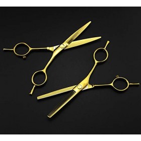 Ciseaux de coupe de cheveux, ciseaux professionnels à 2 queues de 5,5 pouces, ciseaux amincissants colorés, ciseaux de coupe ...
