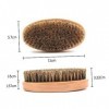 Beaupretty 12 Pièces Brosse À Barbe Peigne En Bois De Poche Kits De Brosses En Poils De Sanglier Pour Hommes Kit De Cosmétolo