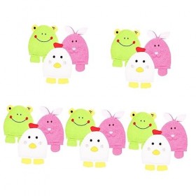 Healvian 15 Pièces Peau Pour Exfoliant Corps Et Épurateur À Récurer Ménage Animal Éponge Moussante Bain Douche Mitaines De Ne