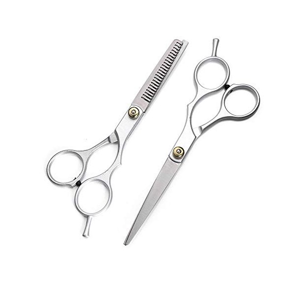 Outils de coupe des cheveux Outils de coiffure familiaux haut de gamme Ciseaux plats et ciseaux à dents pour femme Color : S