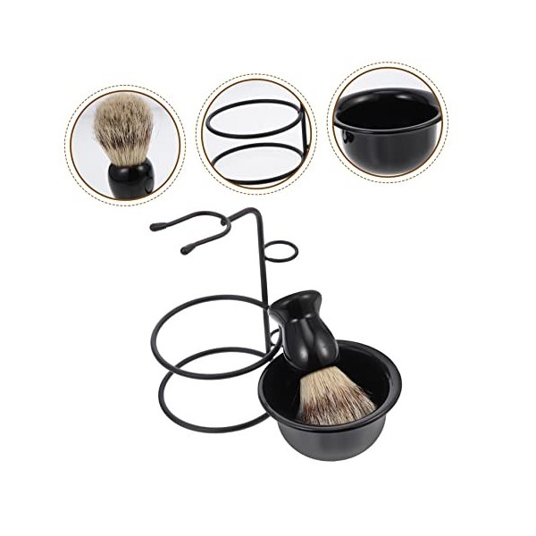 FOMIYES 3 Ensembles Ensemble De Barbe Fournitures De Cosmétologie Rasoir Pour Hommes Kit De Toilettage Pour Hommes Porte-Bros