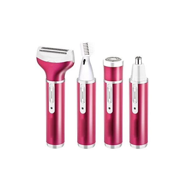 SNIPSA Multifonctionnel 4 en 1 USB Nez Cheveux Tondeuse Mini Rasoir Tondeuse À Sourcils Tondeuse À Cheveux Color : Purple, S