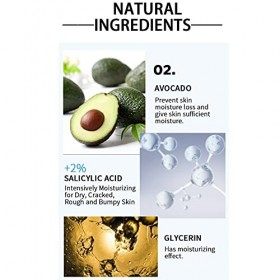 Gel Durées, 50 Ml Crème Durées Acides Salicyliques Crème pour Enlever les Callosités des Pieds Secs et Fissurés Hydratant p