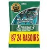 Wilkinson - Xtreme 3 Pure Sensitive - Rasoirs jetables masculins - LOT DE 24 RASOIRS