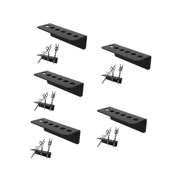 POPETPOP 5 Pièces Support De Ciseaux De Coiffure Étuis À Ciseaux Pour Coiffeurs Support De Cisaillement Mural Pour Salon De C