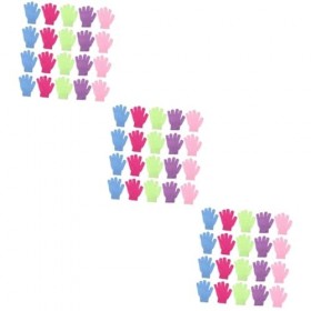 FRCOLOR 72 Pièces Gants De Bain Assis Oreiller Mitaines Outils De Nettoyage Mitaines Naturelles Gants Lingettes Bain Luffa Ga