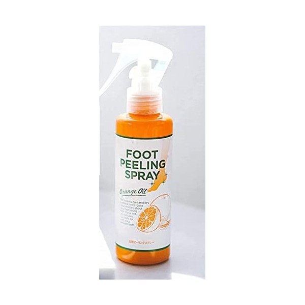 Foot Peeling Spray Orange Oil,Exfoliating Foot Moisturizing Hydrating Nourish Peel Off Spray, Remove Dead Skin And Calluses O