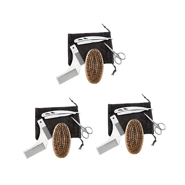 FRCOLOR 8 Pièces Ciseaux En Acier Inoxydable Portapotty Ciseaux De Coupe Précis Entretien De La Barbe Ciseaux De Beauté Kit D