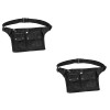 FOMIYES 3 Pièces Ciseaux Fanny Pack Cheveux Ciseaux Professionnel Coiffeur Tondeuses Ciseaux Pour Cheveux Ceinture Poche Coif
