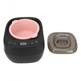 Kit Dépilation pour Chauffe-Cire, Kit de Machine à épiler Dur Chauffe-Cire Haute Puissance Bol Pliable en Silicone Ensemble 