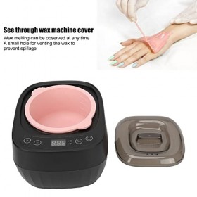 Kit Dépilation pour Chauffe-Cire, Kit de Machine à épiler Dur Chauffe-Cire Haute Puissance Bol Pliable en Silicone Ensemble 