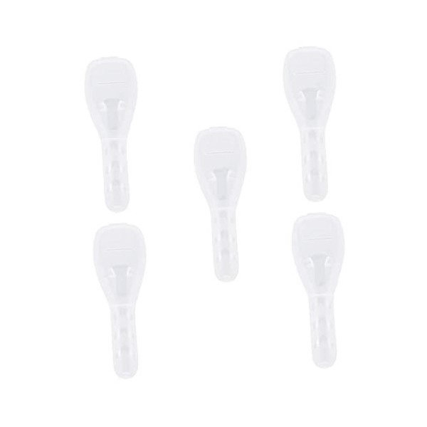 5pcs boîtes étui de rasoir en plastique organisateurs pratiques contenants de sécurité support couverture de barbe étuis de r