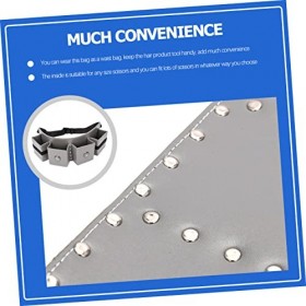 Didiseaon Ciseaux De Coiffure Satchel en Cuir Ciseaux Cisaillement Titulaire Porte-Ciseaux pour Coiffeurs en Cuir Satchel Che