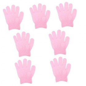 minkissy 70 Pcs Gants De Bain À Cinq Doigts Gants De Massage Éponge De Nettoyage Serviettes De Bain En Coton Gant De Bronzage