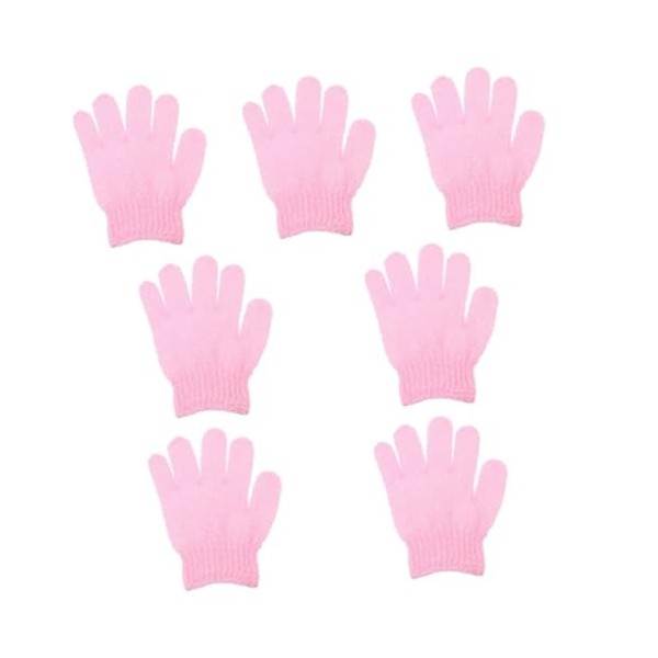 minkissy 70 Pcs Gants De Bain À Cinq Doigts Gants De Massage Éponge De Nettoyage Serviettes De Bain En Coton Gant De Bronzage