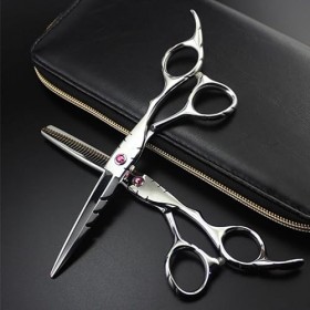 Ciseaux de coupe de cheveux, acier professionnel 5,5 et 6 pouces, ensemble de ciseaux à cheveux, coupe de cheveux, salon de c...