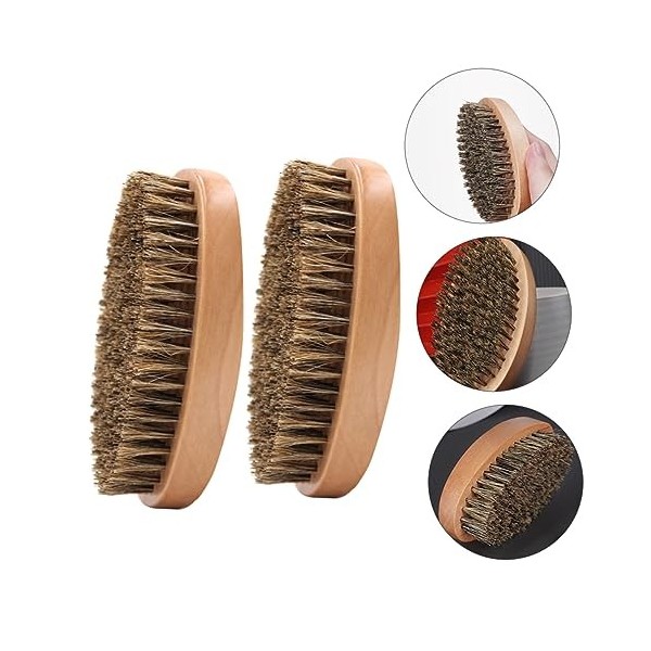 minkissy 14 Pièces Brosse À Barbe Homme Costume Outils Pour Hommes Kits DOutils De Beauté Pour Hommes Brosse De Salon Brosse