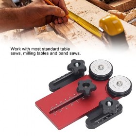 Gabarit de Déchirure Fin, Guide de Gabarit de Scie à Table étendu Durable, Réglage Facile, Glissement en Douceur, Bonne stabi