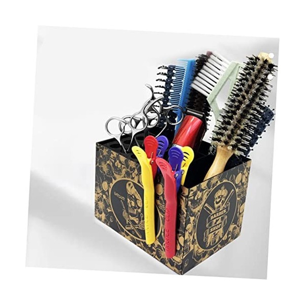 minkissy 2 Pièces Boîte De Rangement Pour Ciseaux Porte-ciseaux De Salon Organisateur Doutils De Coupe De Cheveux Support De