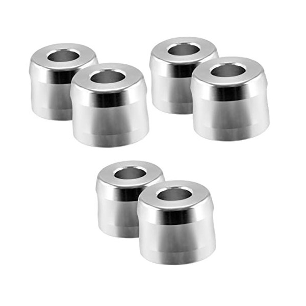 FOMIYES Porte-Rasoir Argent Alliage DAluminium Homme Rasage 6 Pcs