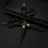 KOAIEZ Ciseaux De Coiffure De Coiffure De Salon Professionnel De 5,5 Pouces Black, Outils De Cisaillement De Coiffure De Coup